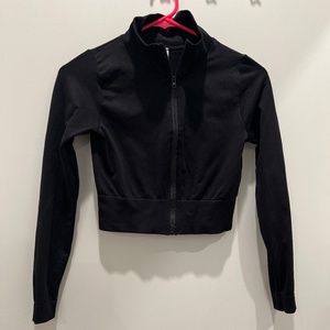 Naturyl by Niykee Heaton THE ACTIVE CROPPED ZIP-UP